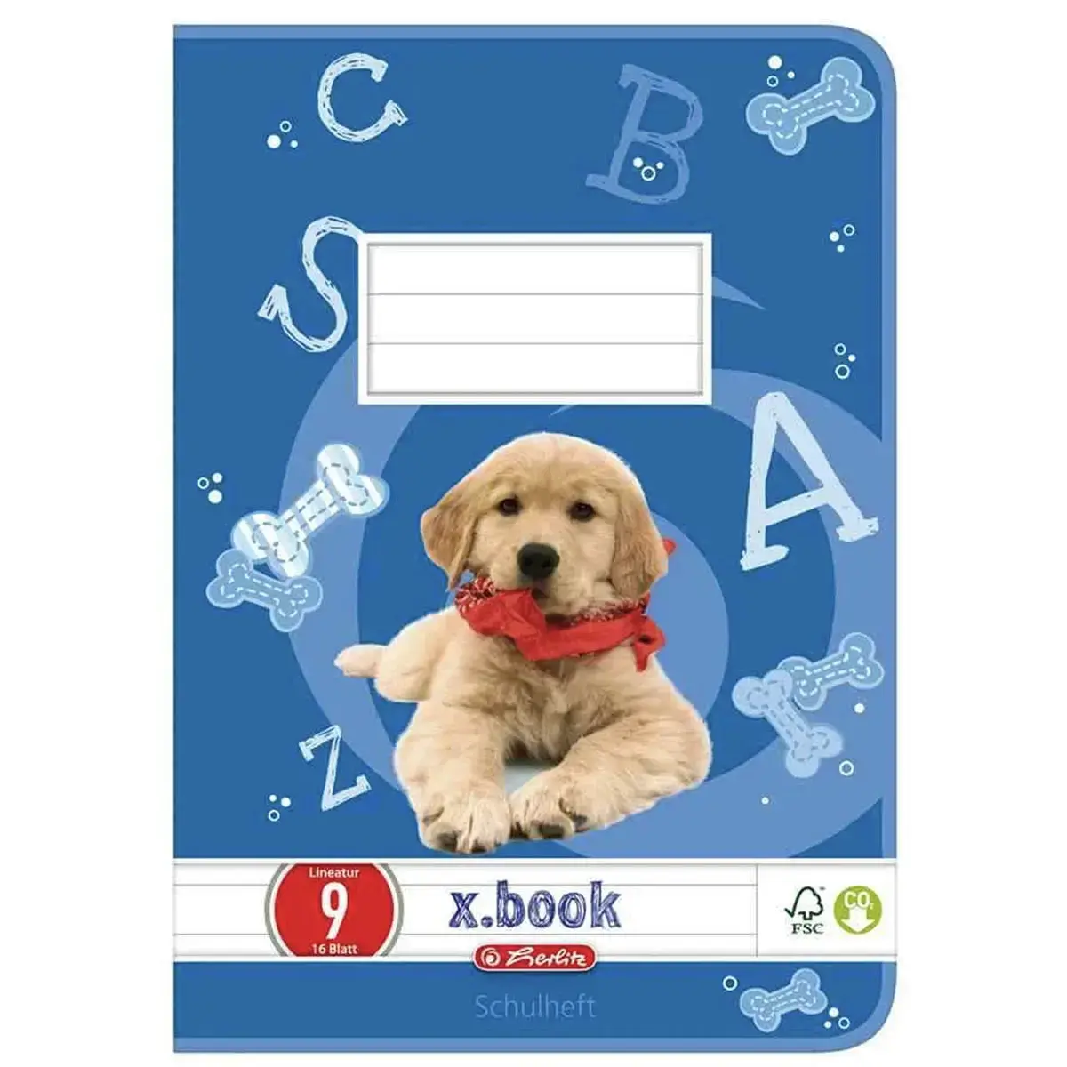 HERLITZ Cahier x.book, A5, linéature 6 / uni