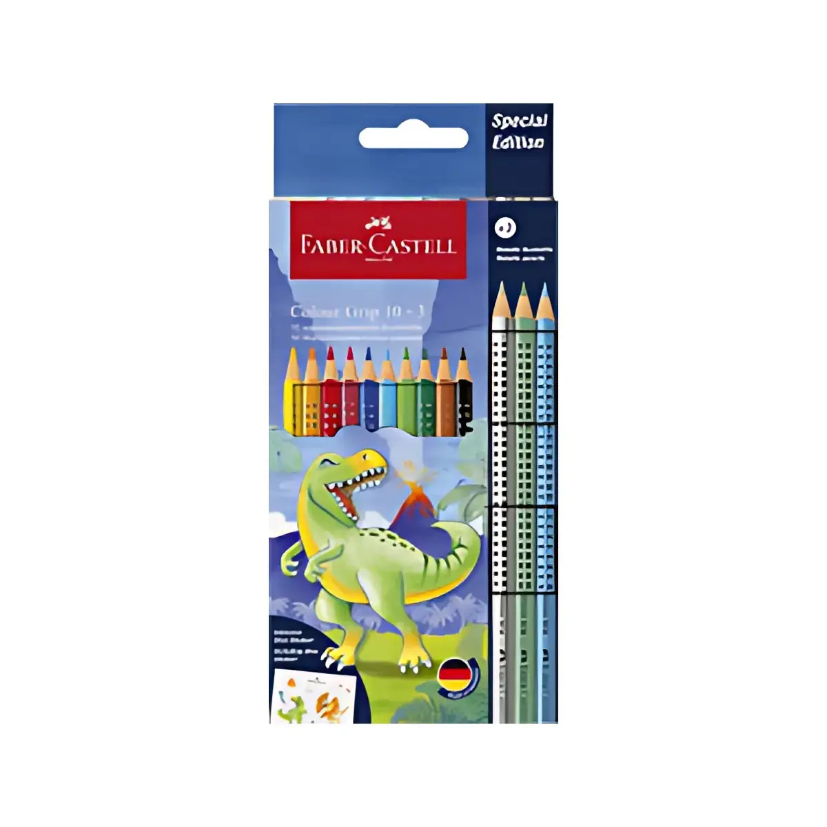 Crayon de couleur Colour GRIP Dino - 10+3 - Faber-Castell