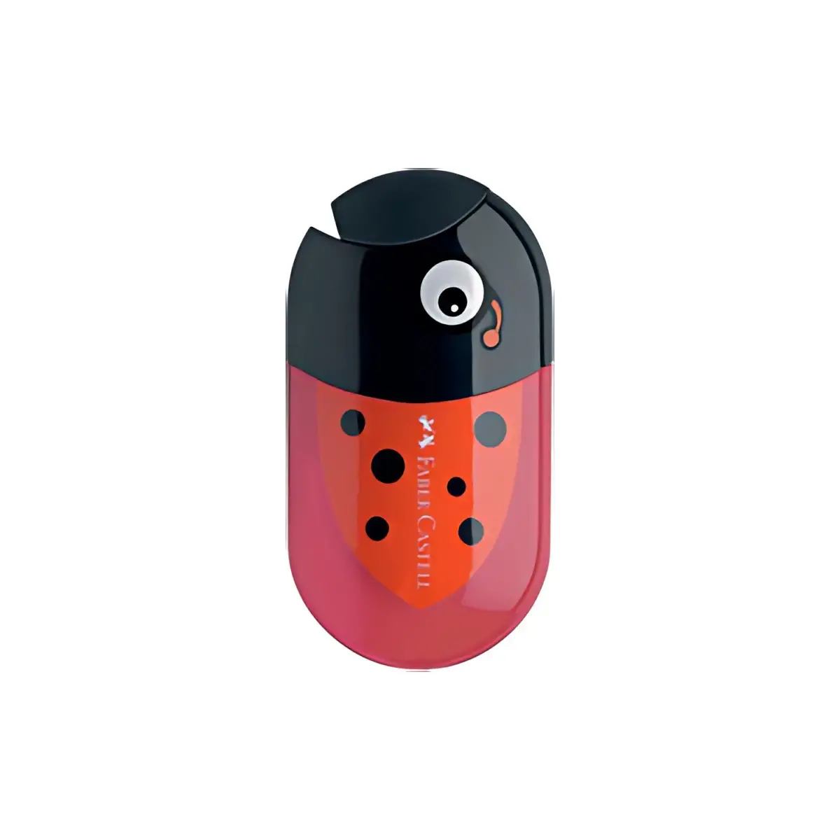 FABER-CASTELL Taille-crayon double 'coccinelle', rouge/noir