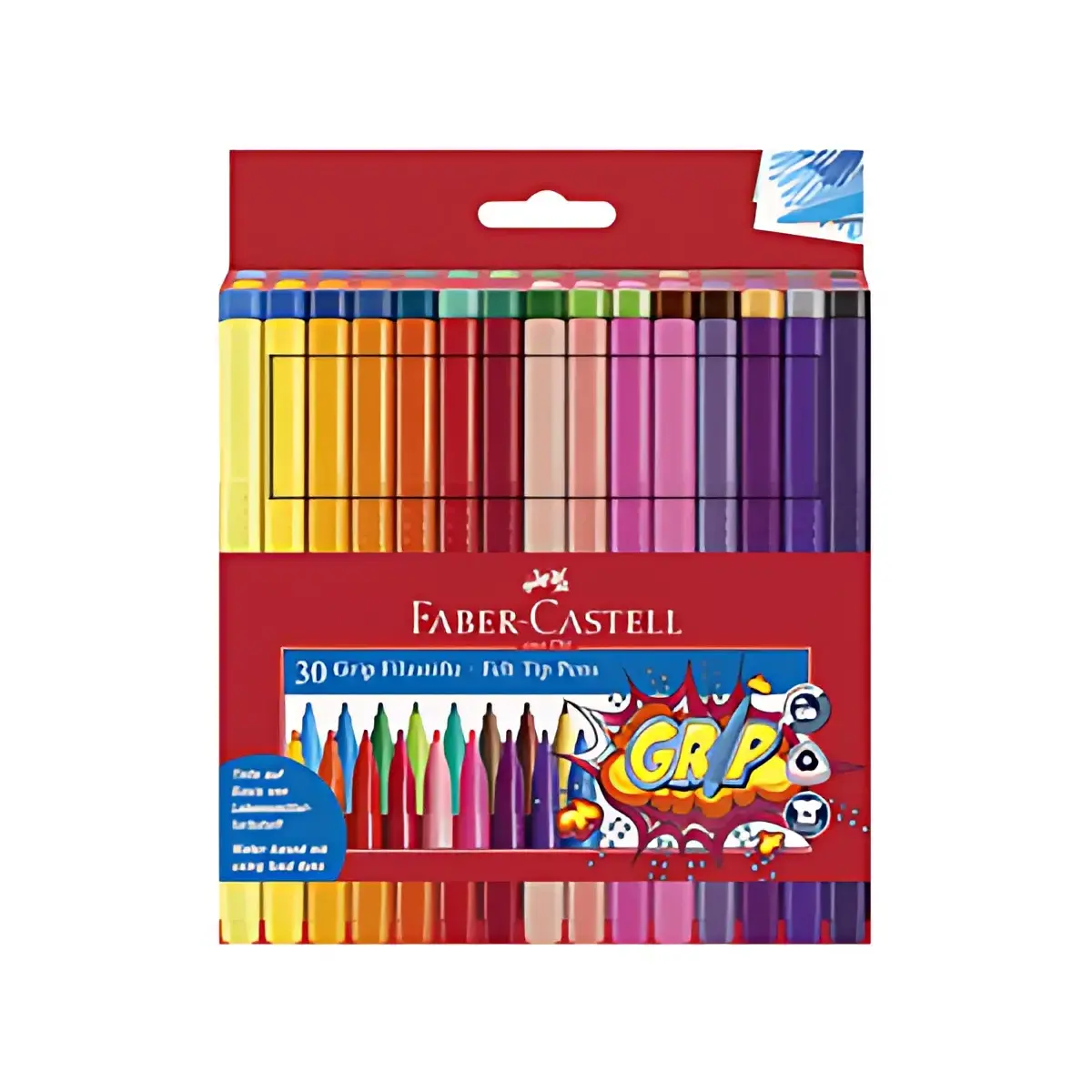FABER-CASTELL Stylo feutre GRIP COLOUR MARKER, étui de 30
