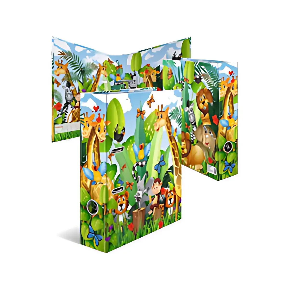 Classeur &agrave; motif pour &eacute;cole maternelle Jungle - Herma 