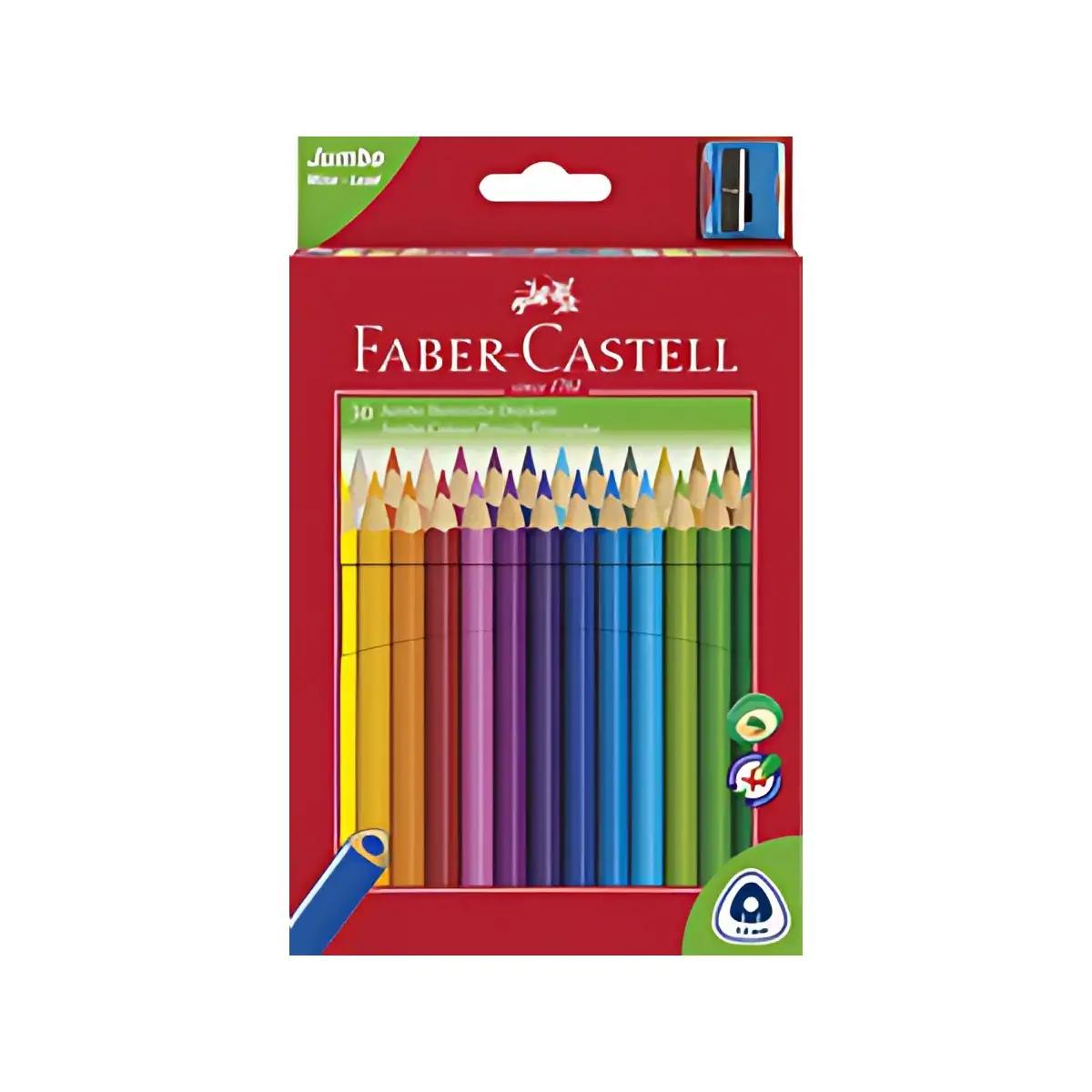 Crayons de couleur Jumbo triangulaire - 30 étui - Faber-Castell