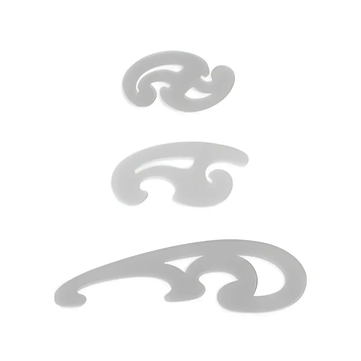 Wonday Pistolet à dessin, 3 pièces, transparent gris fumé