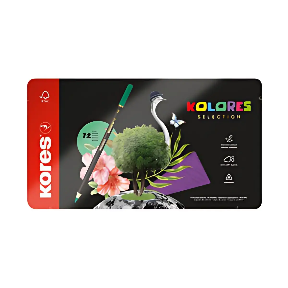 Kores Crayon de couleur 'KOLORES SELECTION', étui de 72