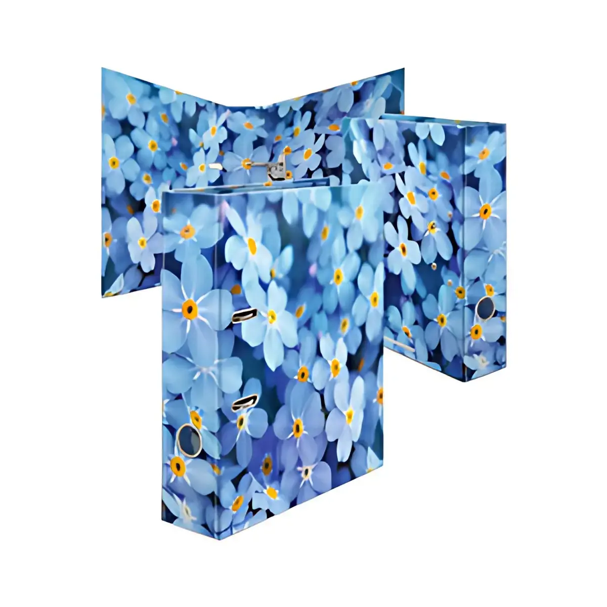 Classeur à motifs fleurs Blue Flowers - A4 - Herma
