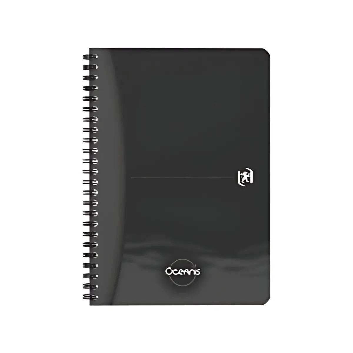 Office Cahier &agrave; spirale Oceanis - A5 - PP - Noir - Oxford 