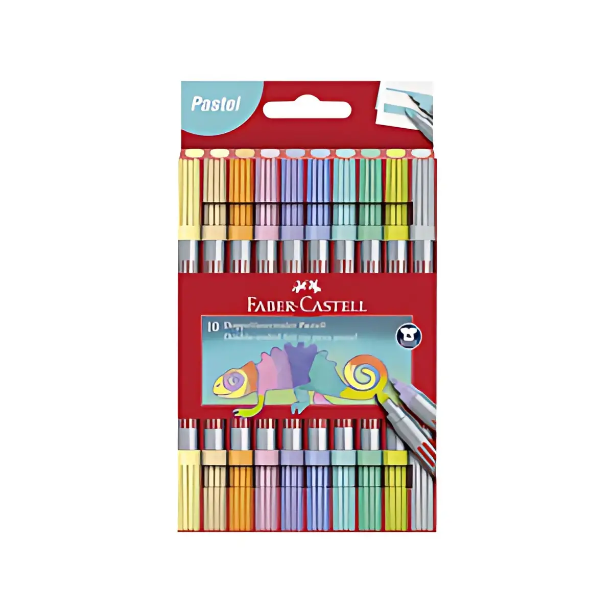 Feutre double pointe pastel - &eacute;tui de 10 - Faber-Castell 