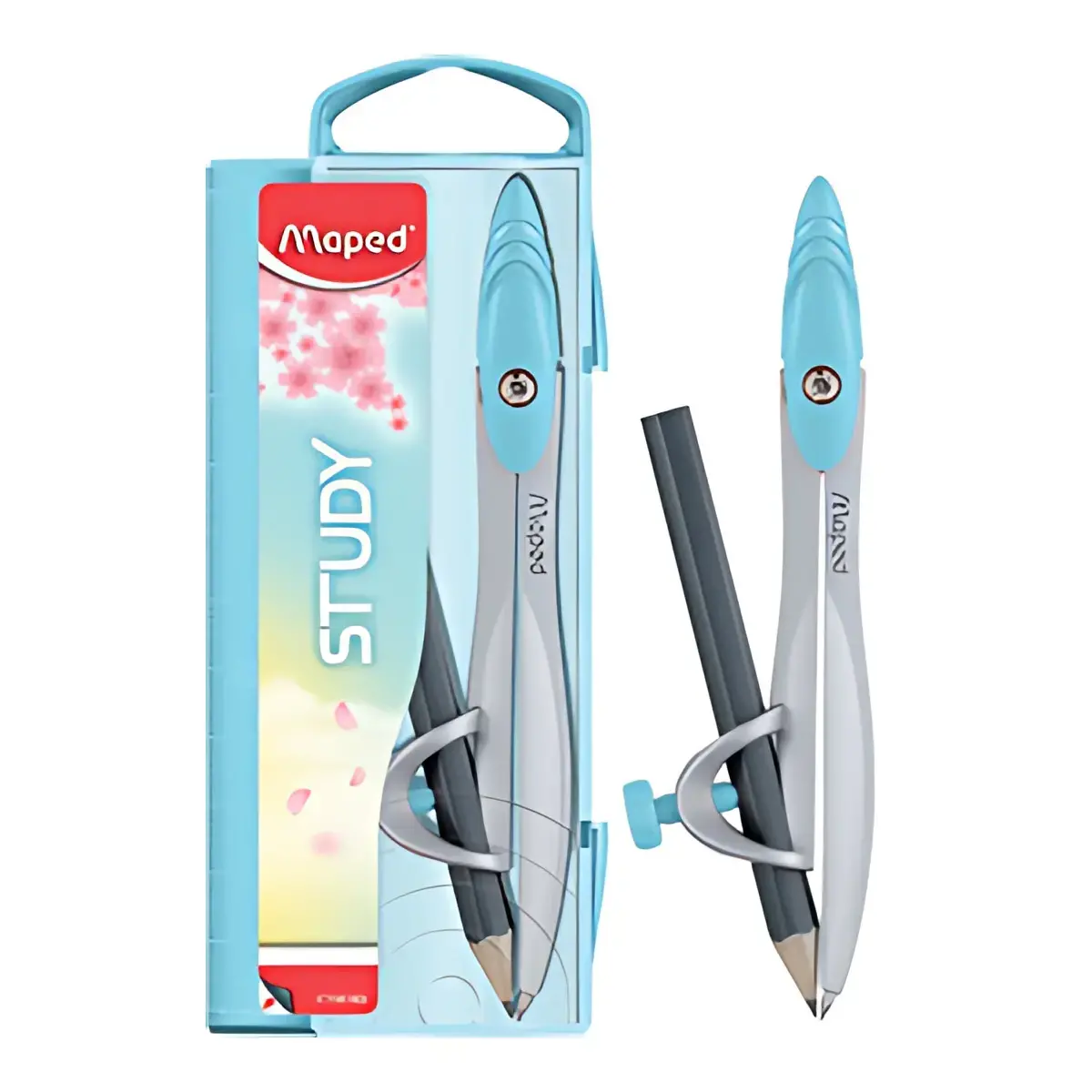 MAPED Coffret compas Study PASTEL, incl. bague universelle 