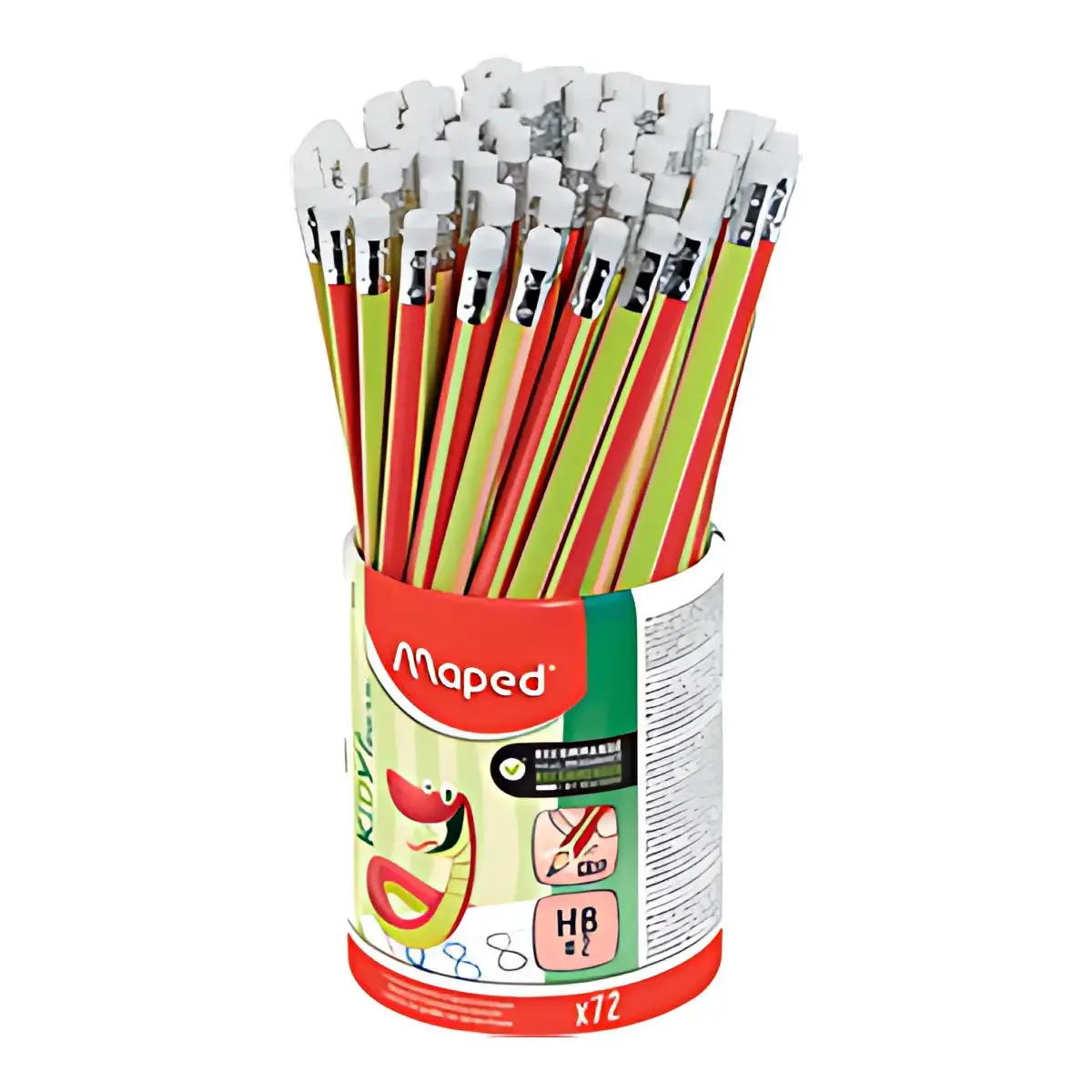 MAPED Crayon d'apprentissage Kidy learn, pot de 72