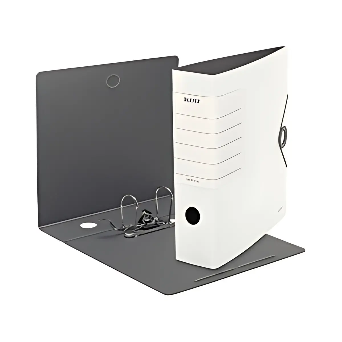 LEITZ Classeur Solide, 180 degrés, 82 mm, blanc