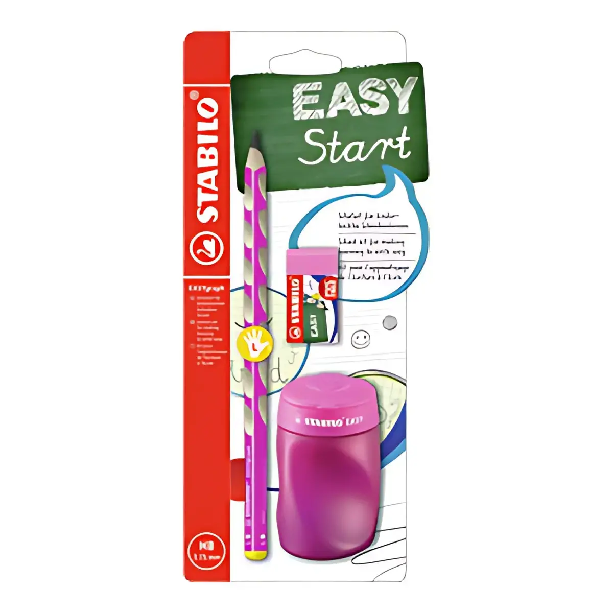 Kit pour &eacute;colier EASYgraph - pour droitiers - Rose vif - Stabilo 
