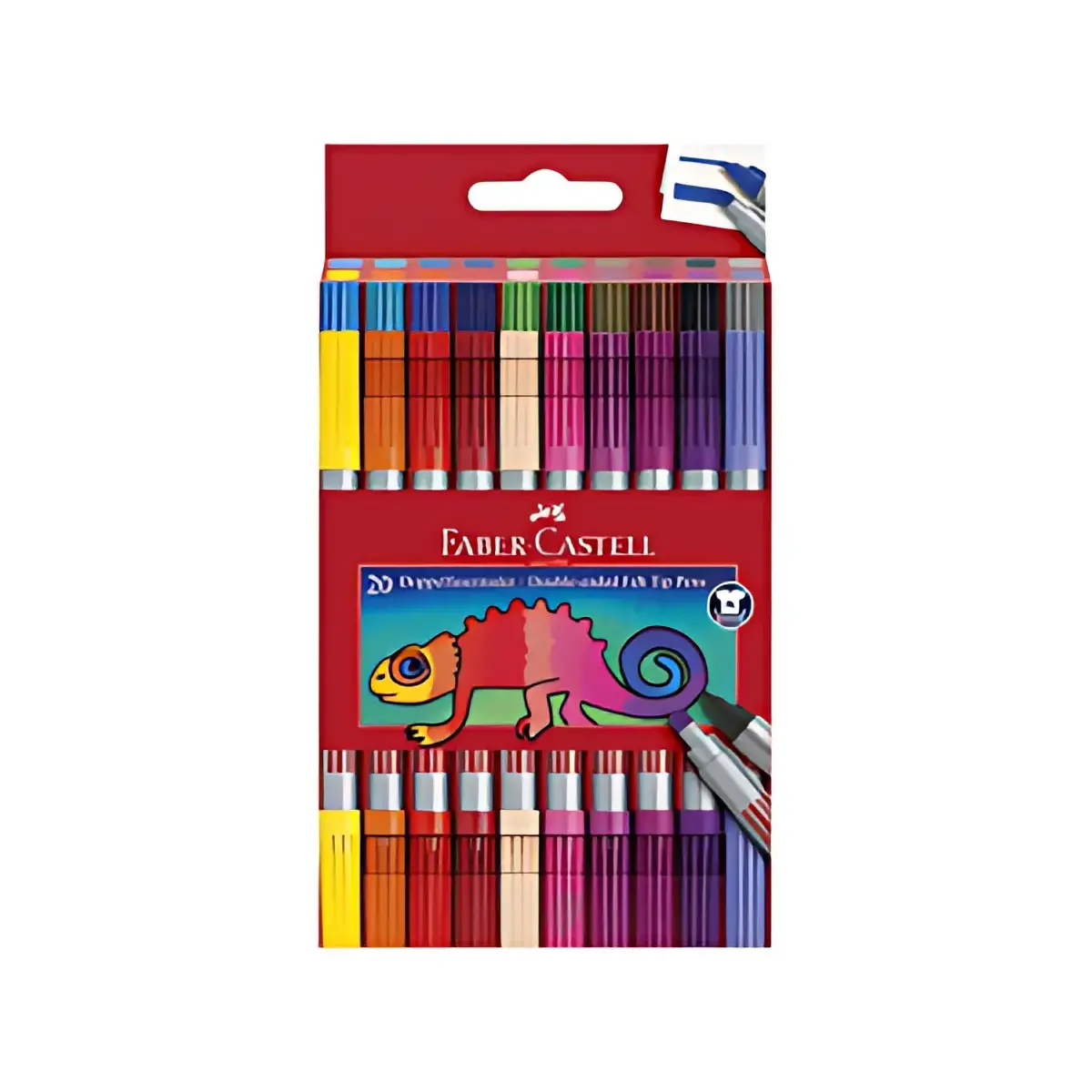 FABER-CASTELL Feutre double pointe, &eacute;tui de 40 