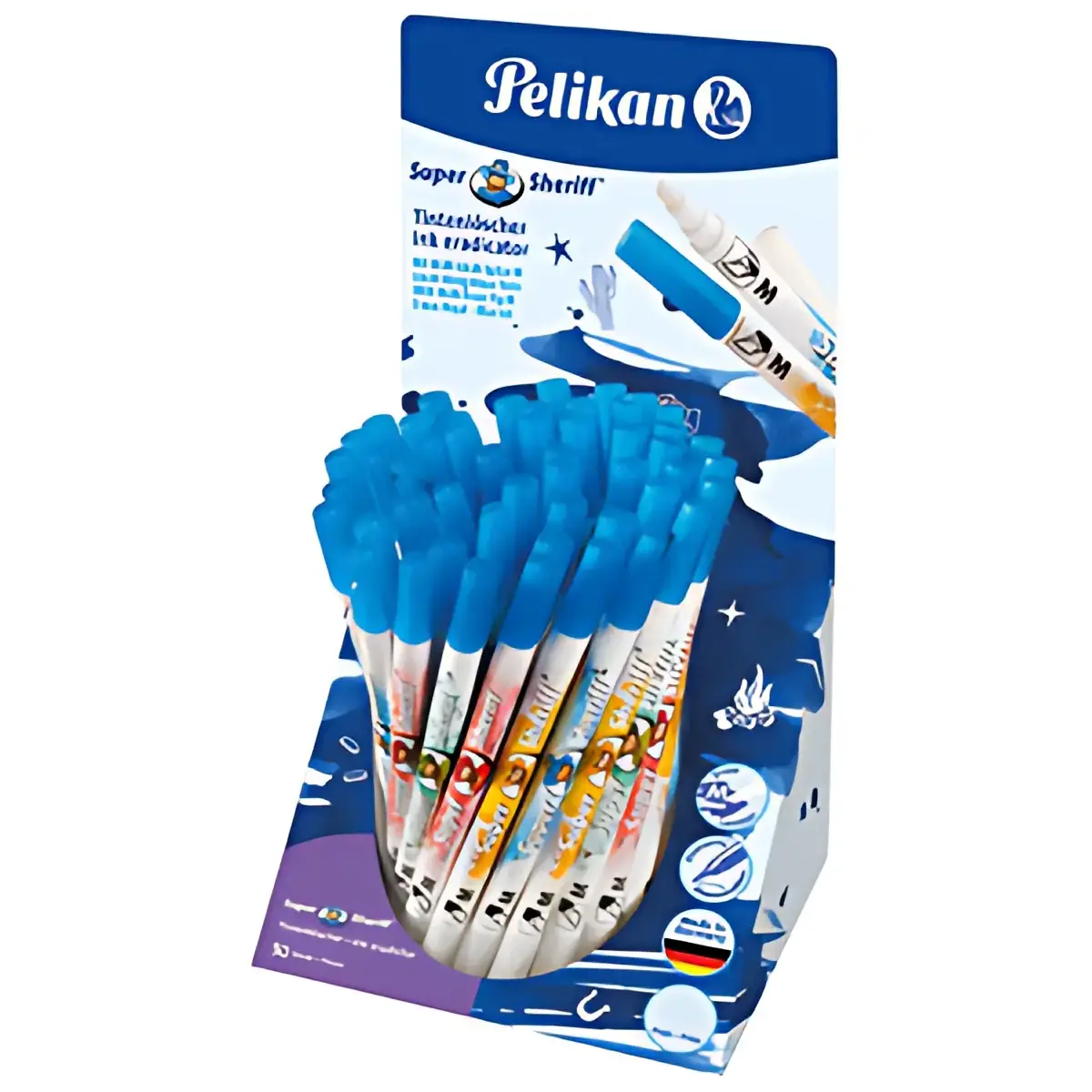 Pelikan Effaceur d'encre Super Sheriff 258M, présentoir de