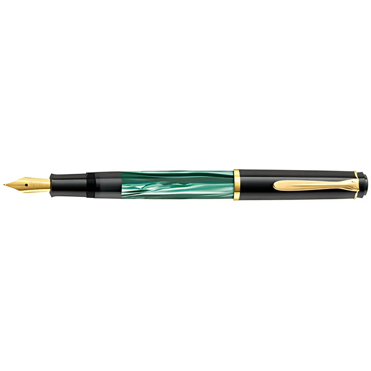 Stylo plume M 200 - Vert marbr&eacute; - taille de plume F - Pelikan 