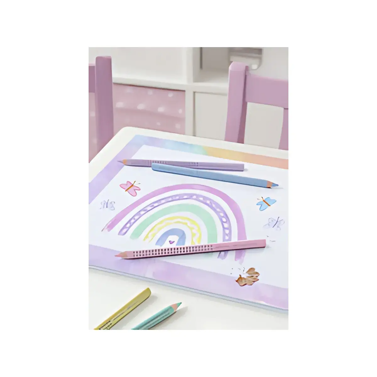 FABER-CASTELL Crayon de couleur triangulaire Jumbo GRIP