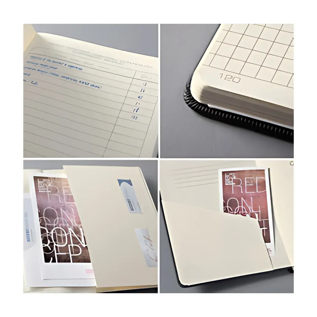 sigel Carnet de notes Conceptum, A4+, quadrillé, noir