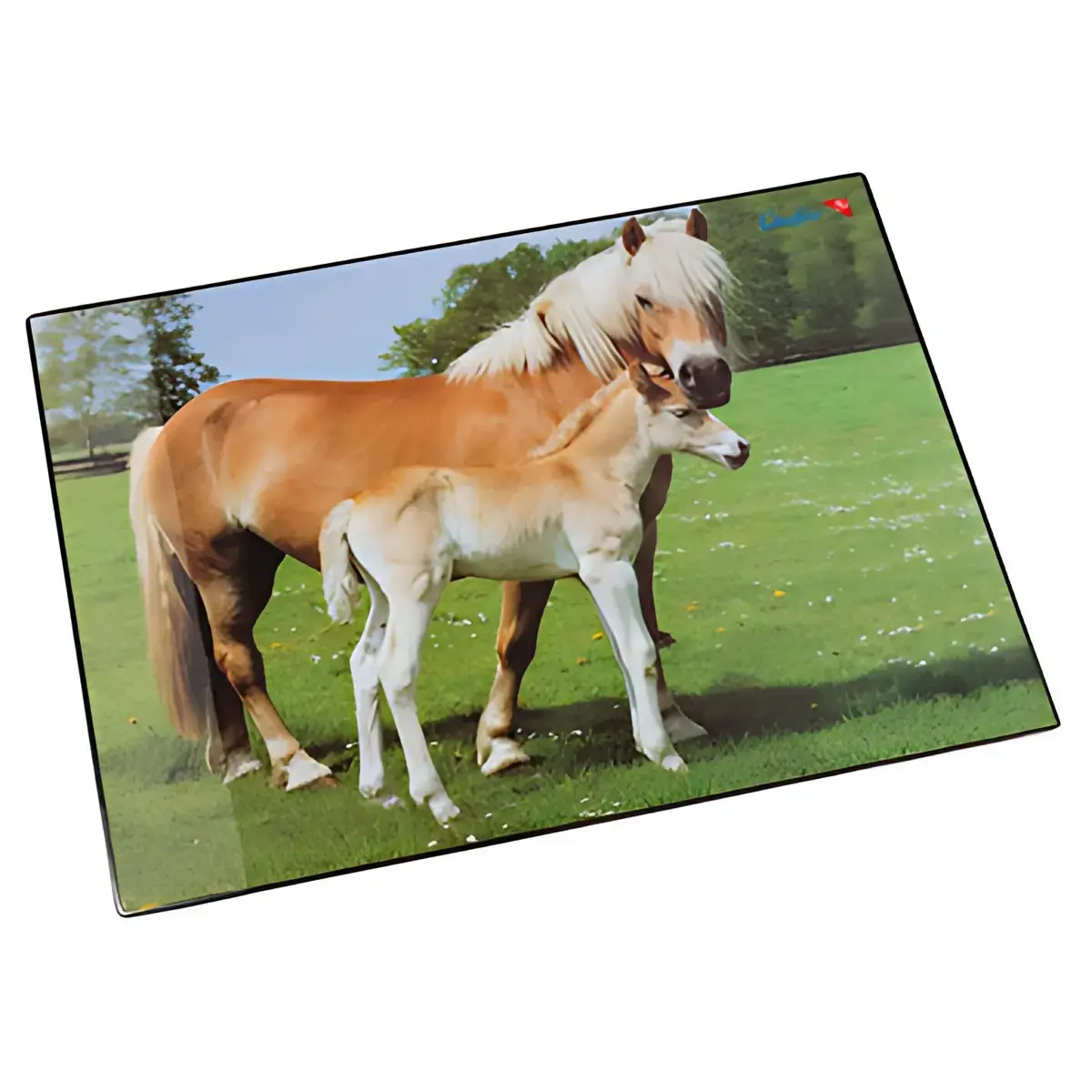 L&auml;ufer Sous-main cheval et poulain, 400 x 530 mm 