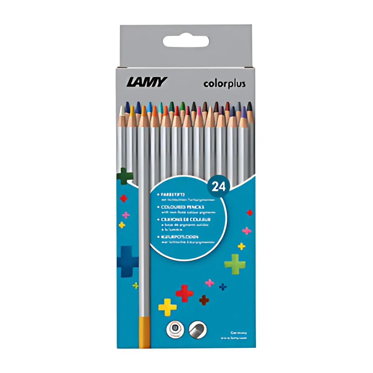 LAMY Crayon de couleur triangulaire colorplus, étui de 24