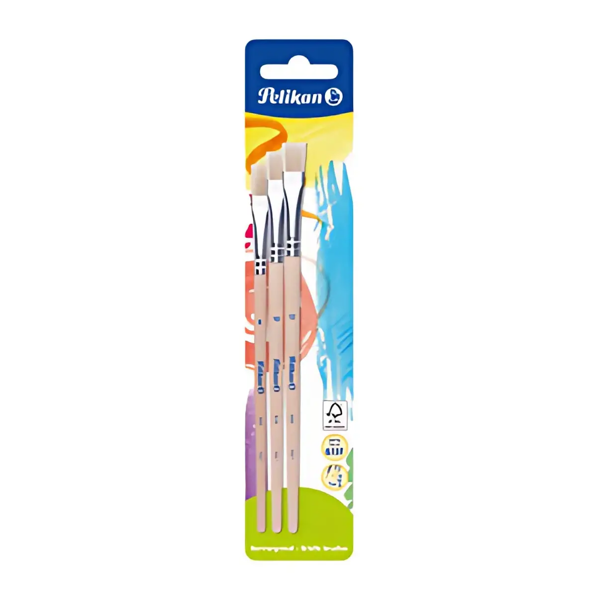 Kit de pinceau brosse 613 F - 2 pi&egrave;ces - Assorti - Pelikan 