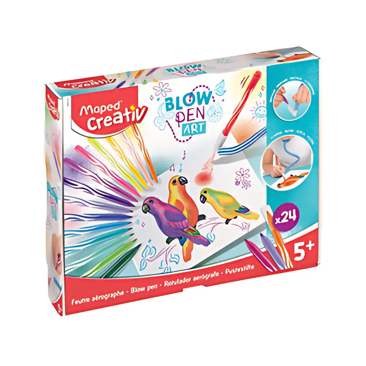 MAPED Creativ Kit feutre a&eacute;rographe BLOW PEN Art, 32 pi&egrave;ces 