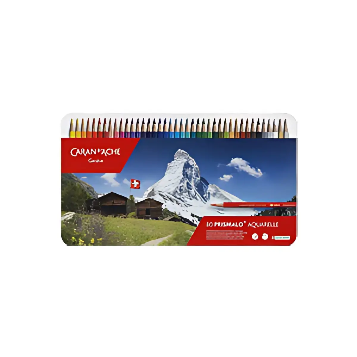 CARAN D'ACHE Crayon de couleur PRISMALO Aquarelle, 80 pièces