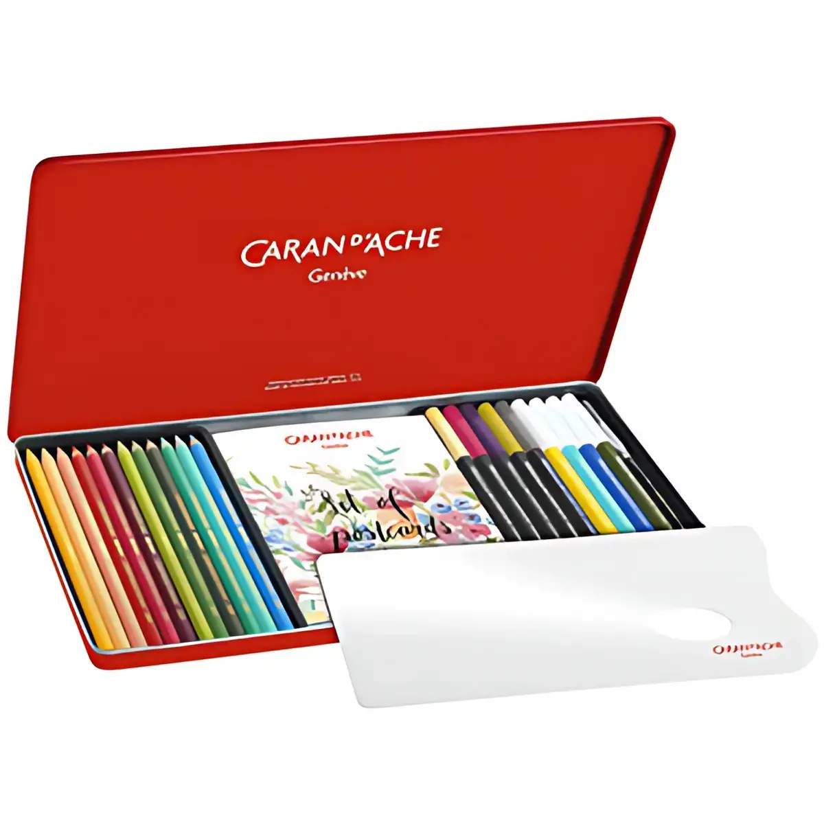 CARAN D'ACHE Set de dessin 'SET BOTANIQUE', 24 pièces