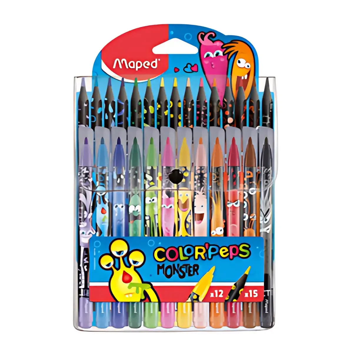 MAPED Kit de coloriage COLOR'PEPS MONSTER, &eacute;tui de 24 