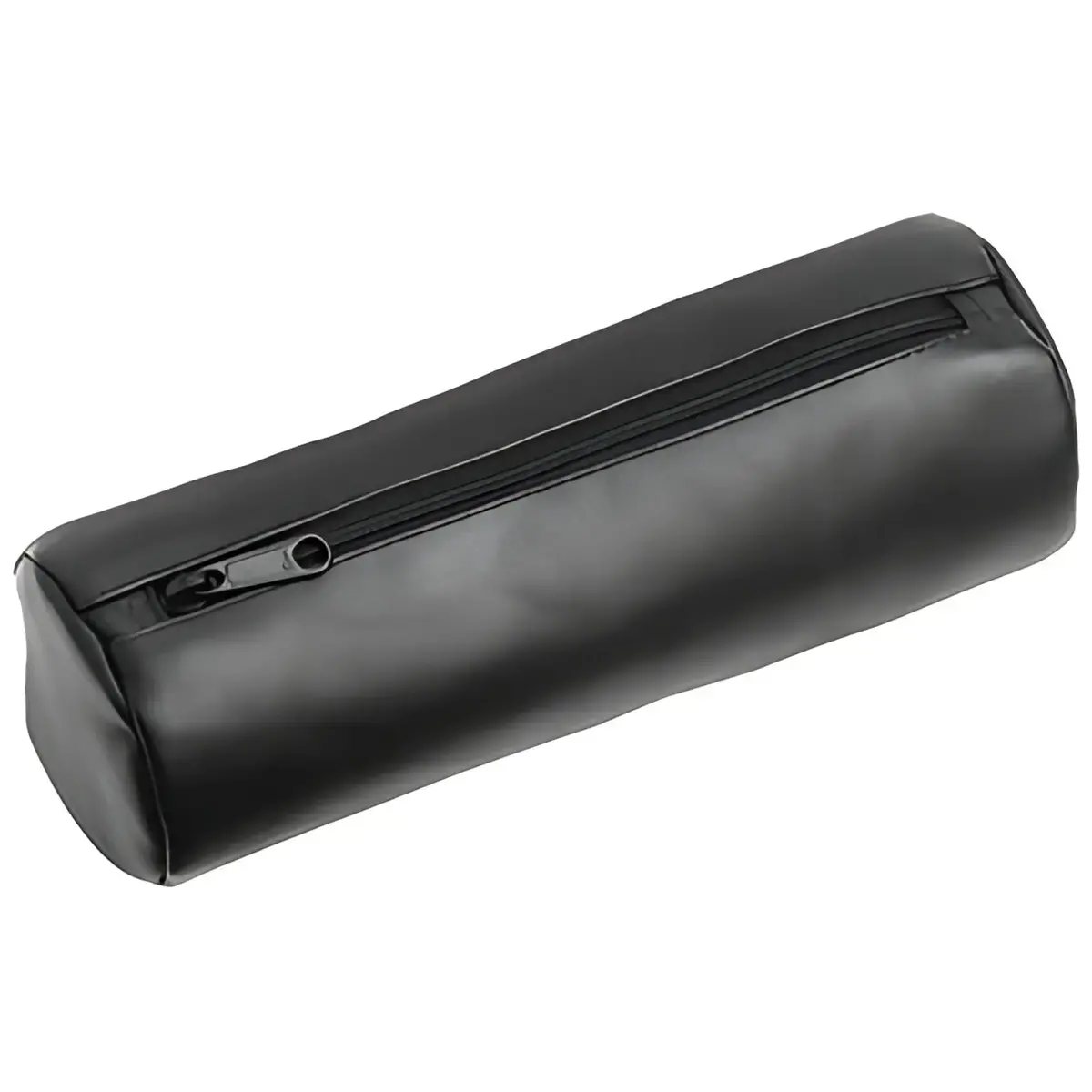Alassio Trousse ronde XXL, en cuir, noir