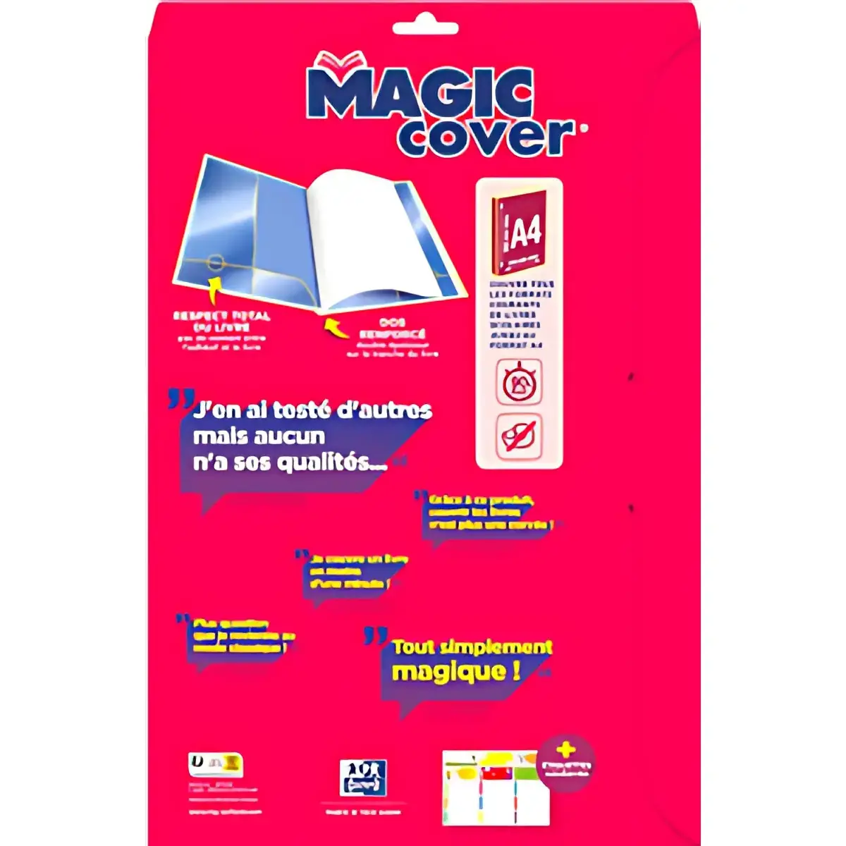 Oxford Couvre-livres 'Magic Cover', contenu: 10 feuilles