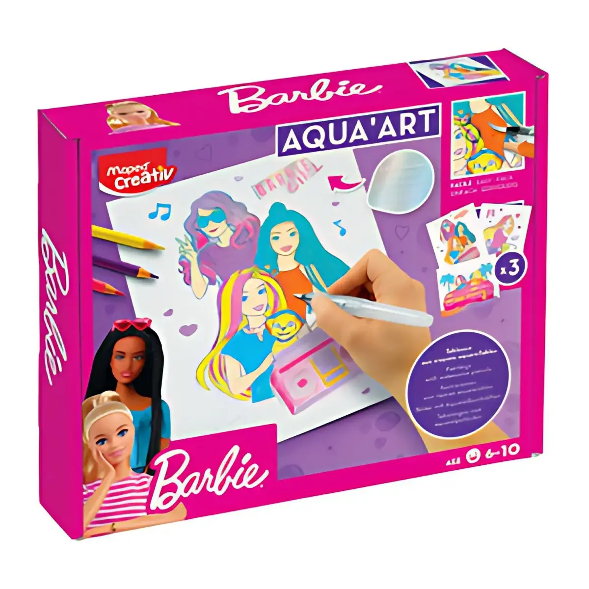 MAPED Creativ Kit aquarelle AQUA ART Barbie