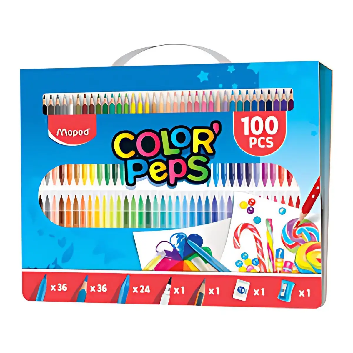 MAPED Kit de coloriage COLOR'PEPS, 100 pièces