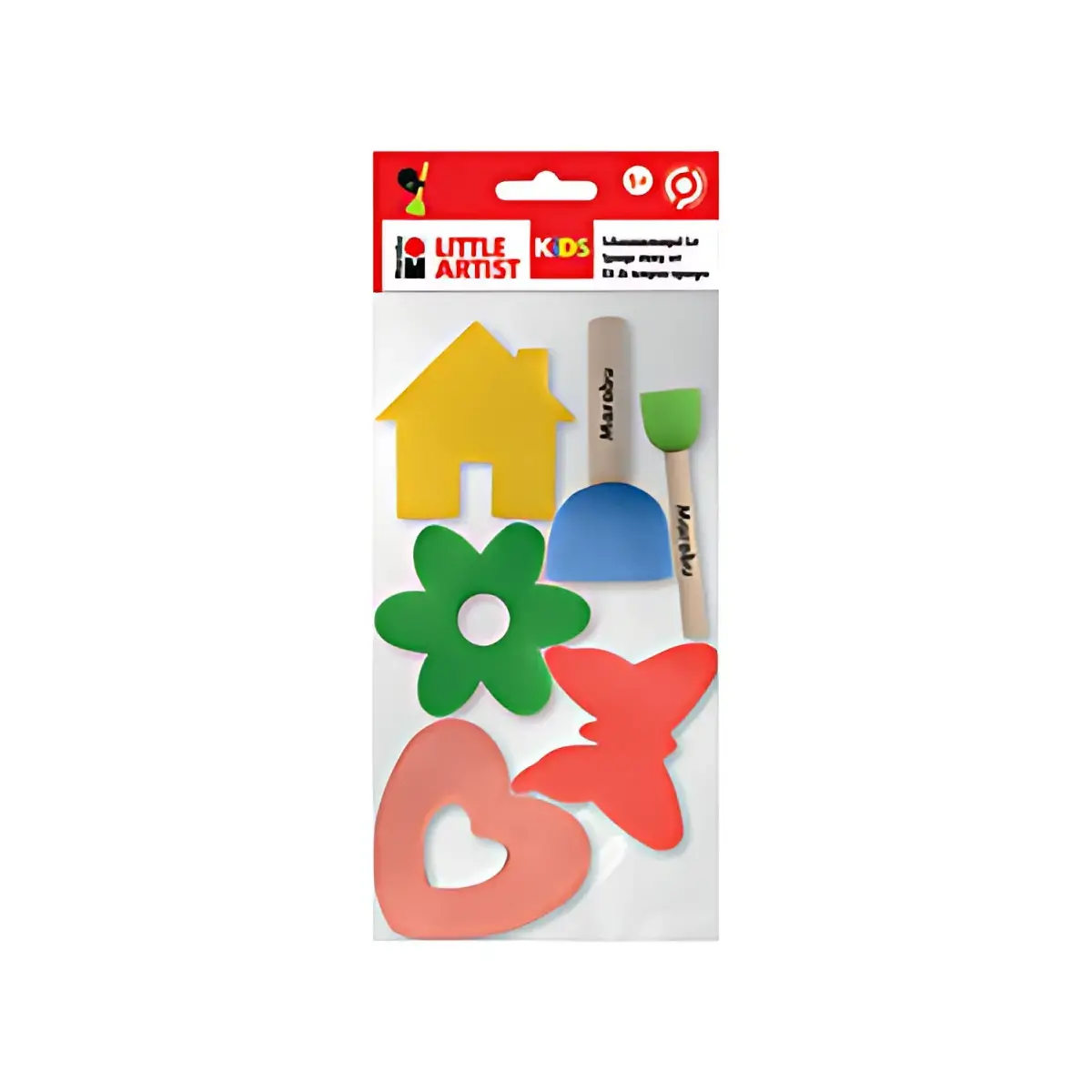 Marabu KiDS Set de tampons-éponges Little Artist, set de 6