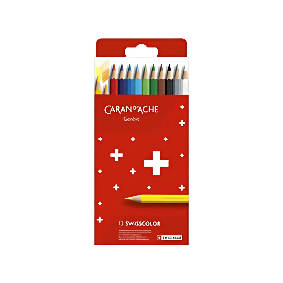 CARAN D'ACHE Crayons de couleur Swisscolor,étui carton de 12