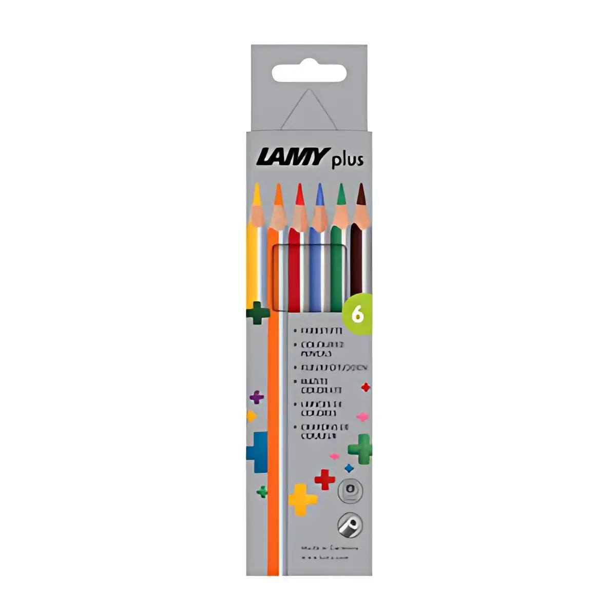LAMY Crayon de couleur triangulaire plus, &eacute;tui carton de 6 