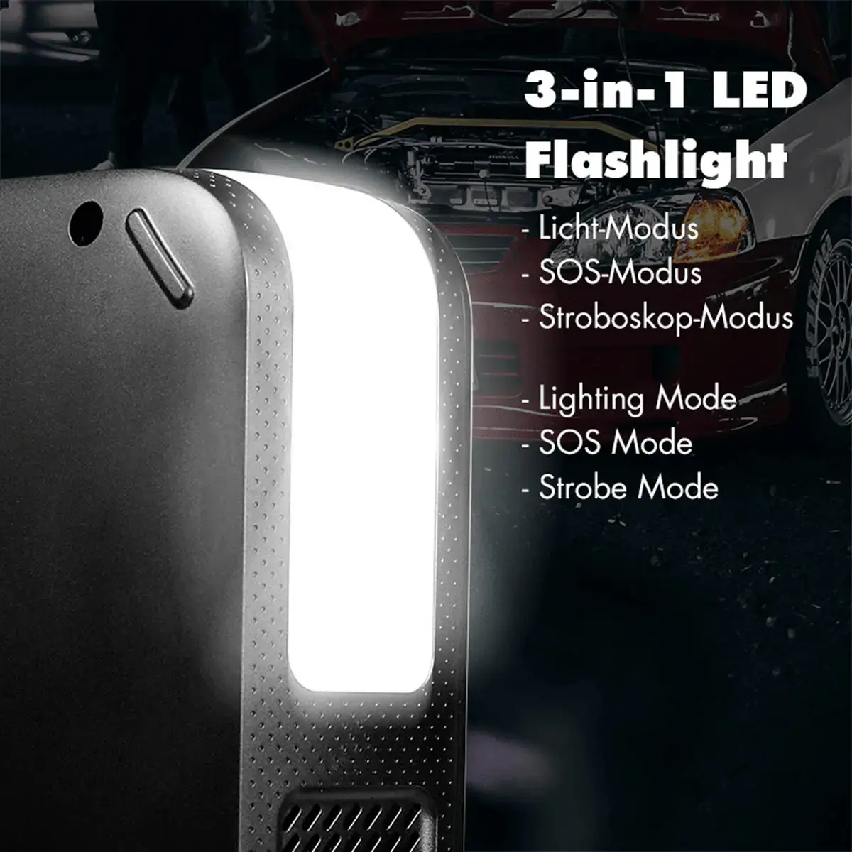 Booster de d&eacute;marrage 4-in-1, 7.200 mAh, noir - Logilink 