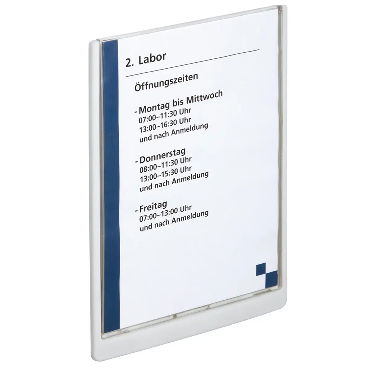 Plaque de porte CLICK SIGN, A4, blanc - Durable 