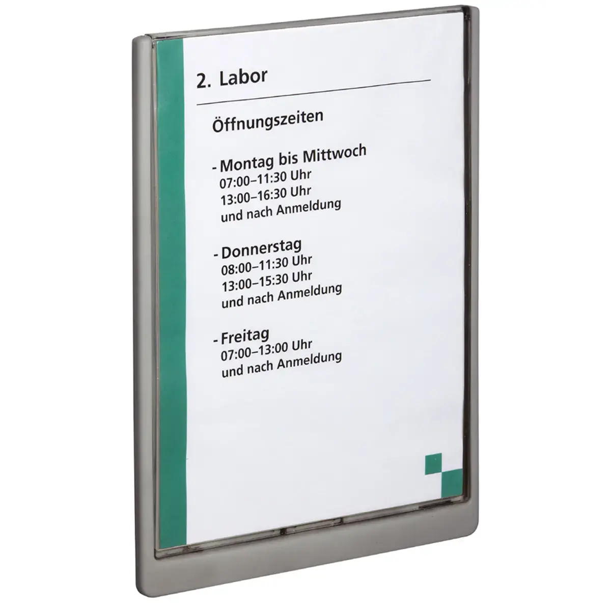 Plaque de porte CLICK SIGN, A4, blanc - Durable 