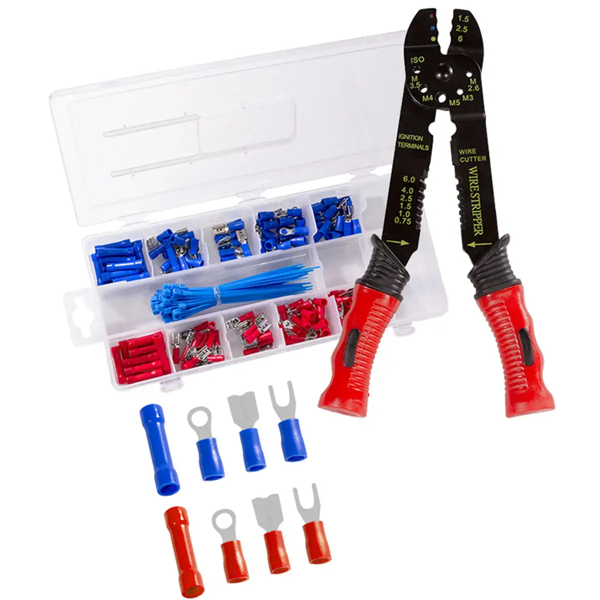 LogiLink Pince à sertir avec assortiment de cosses - Logilink professional