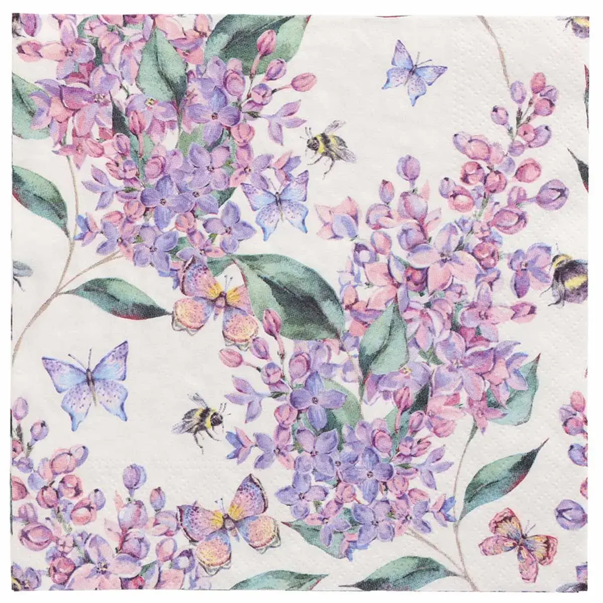 Serviette &agrave; motif 'Romance Antique', 330 x 330 mm - Papstar 