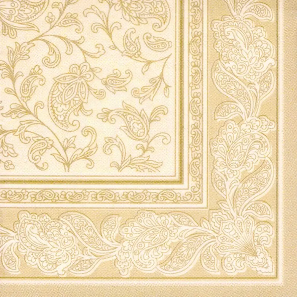 Serviette ROYAL Collection Ornaments - Blanc - Papstar
