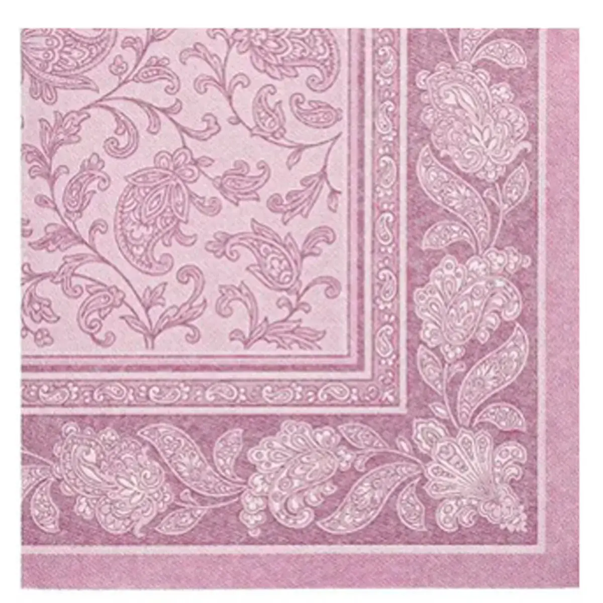 Serviette ROYAL Collection Ornaments - Blanc - Papstar