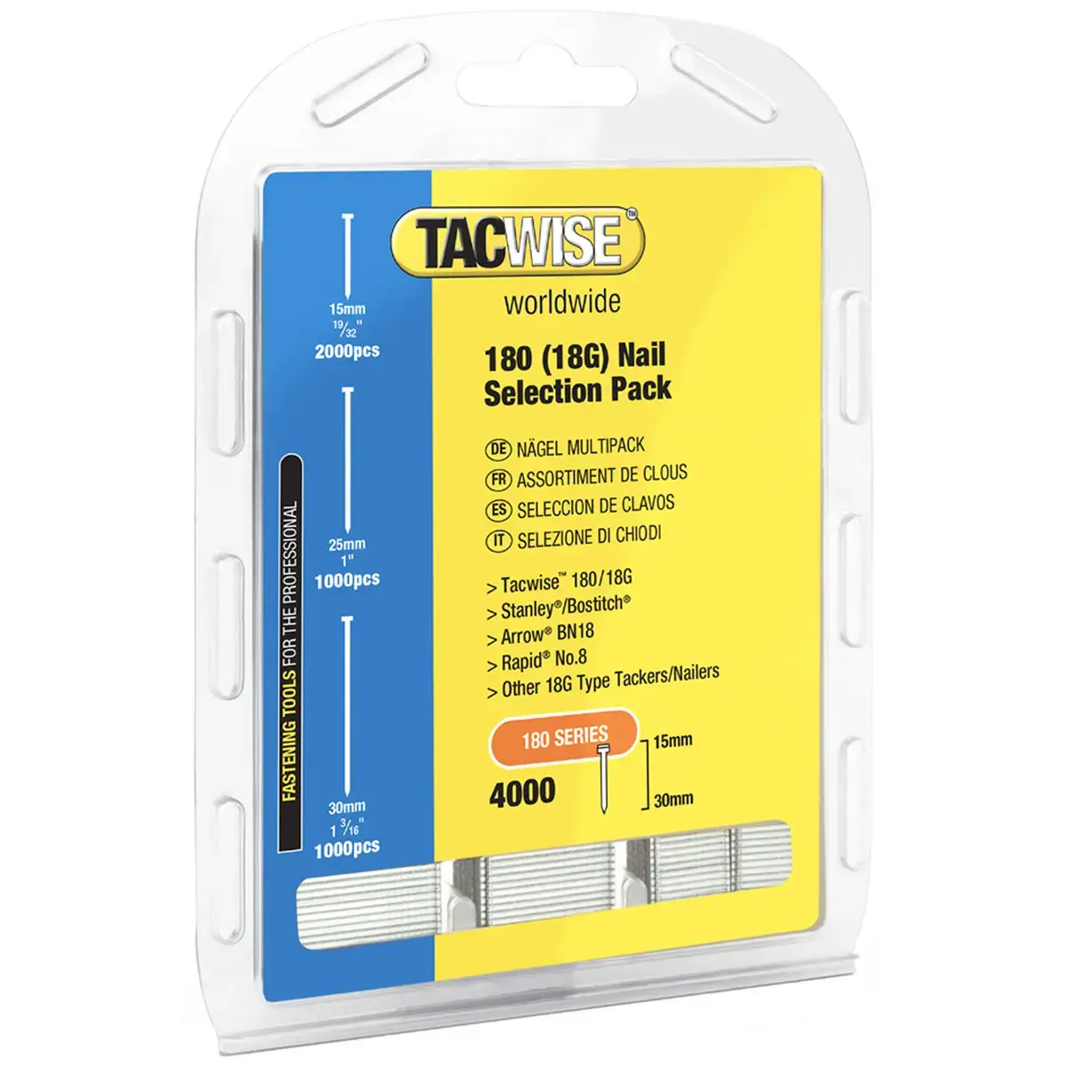 Clous 18G/50 mm, 5.000 pièces - Tacwise