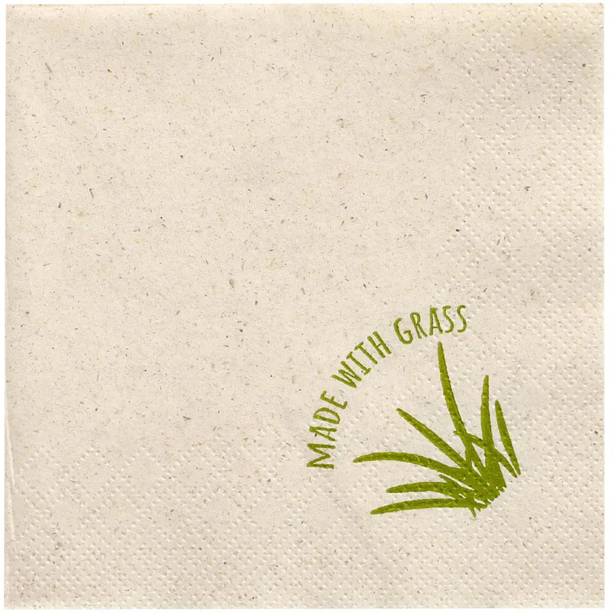 Serviette coktail, 240 x 240 mm, naturel - Papstar 