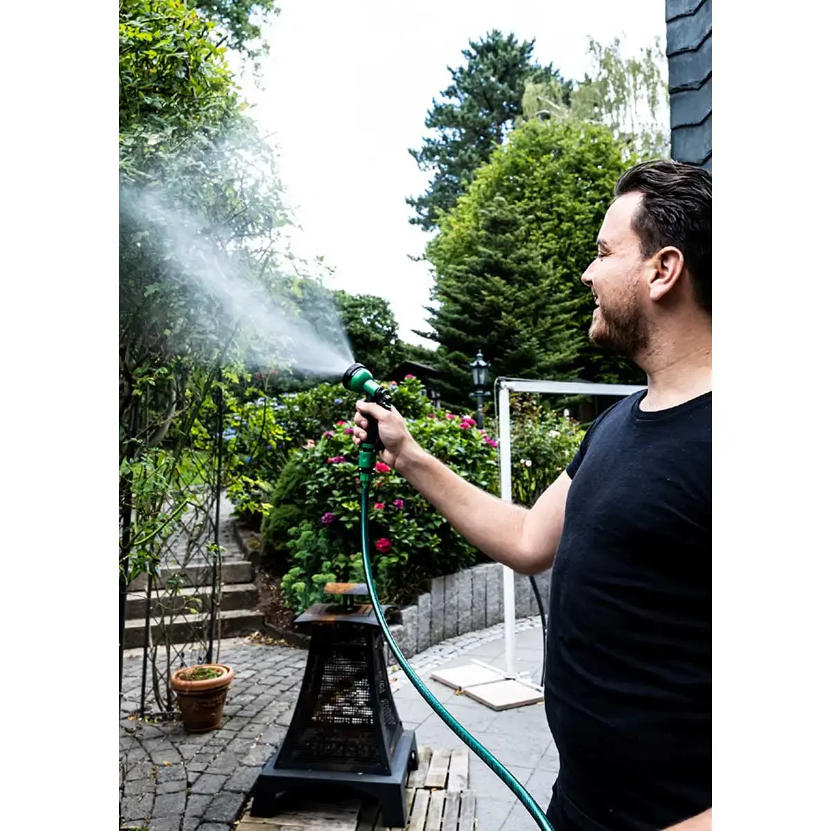 Mini jeu de tuyau, 10 m, vert - Br&uuml;der mannesmann 
