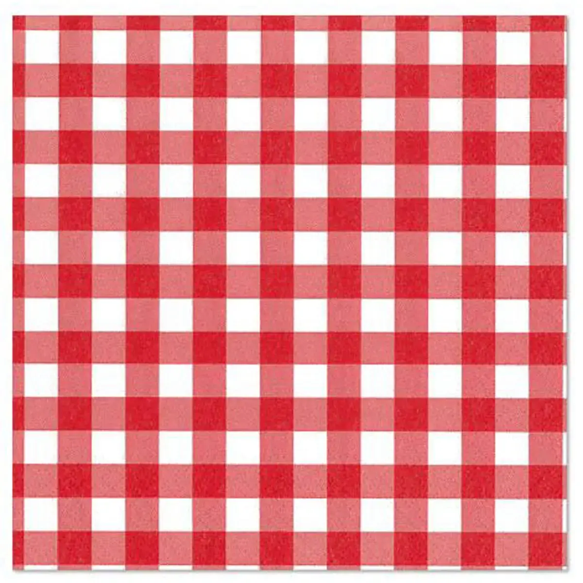 Serviette à motif 'Vichy Karo', 330 x 330 mm - Papstar