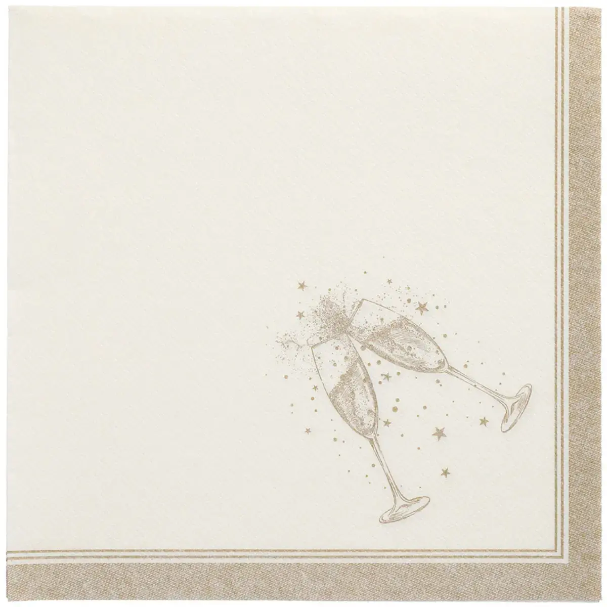 Serviette 'ROYAL Collection Festivities', argent - Papstar