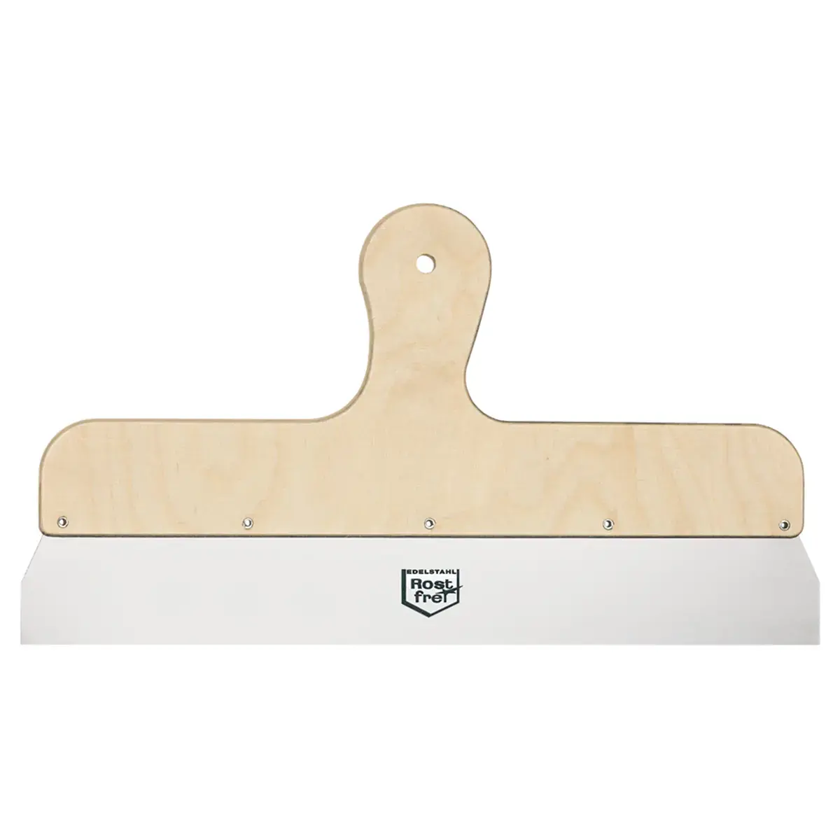 Couteau à enduire, inoxydable, 400 mm, manche en bois - Westex