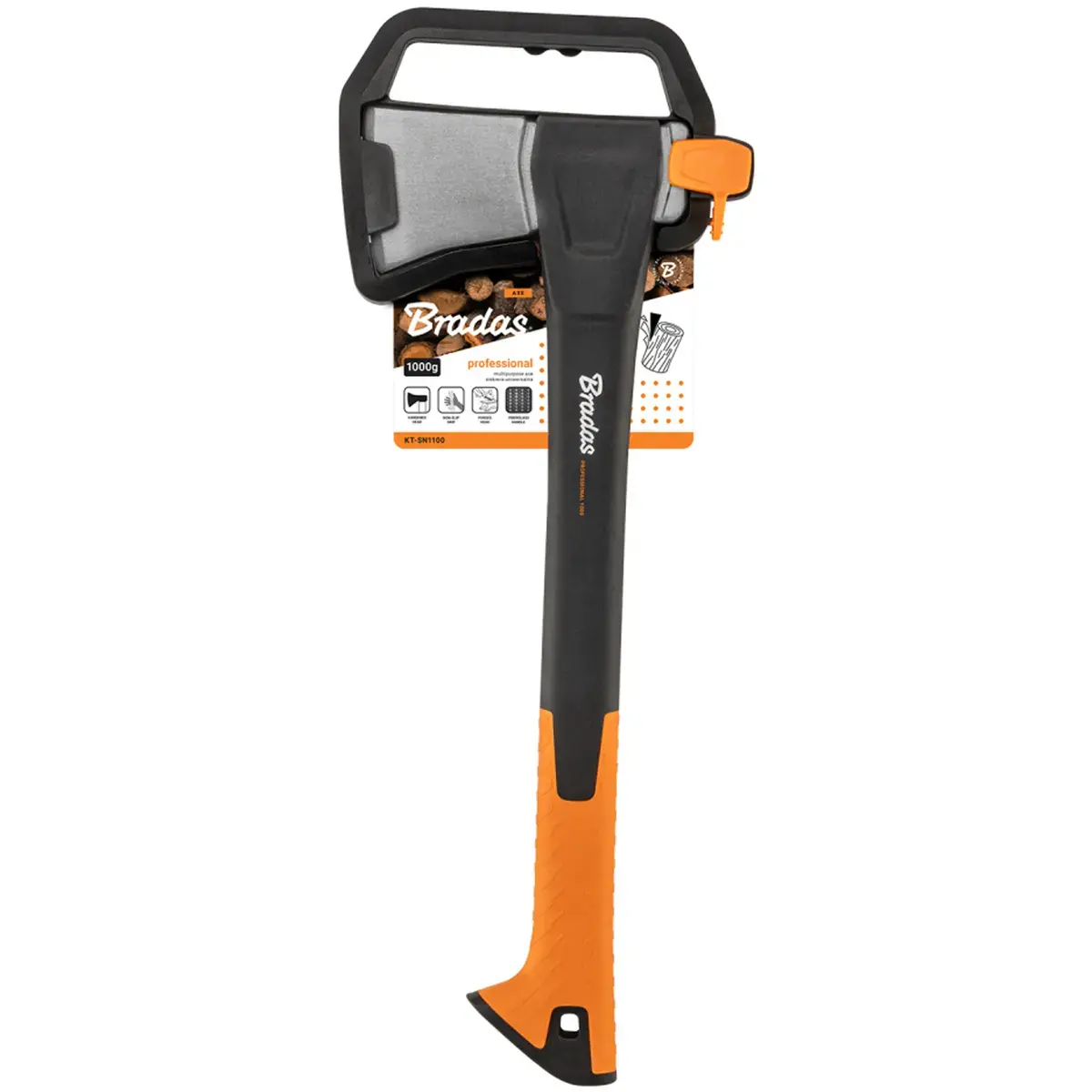 Hache, manche nylon, longueur: 350 mm, 740 g - Bradas
