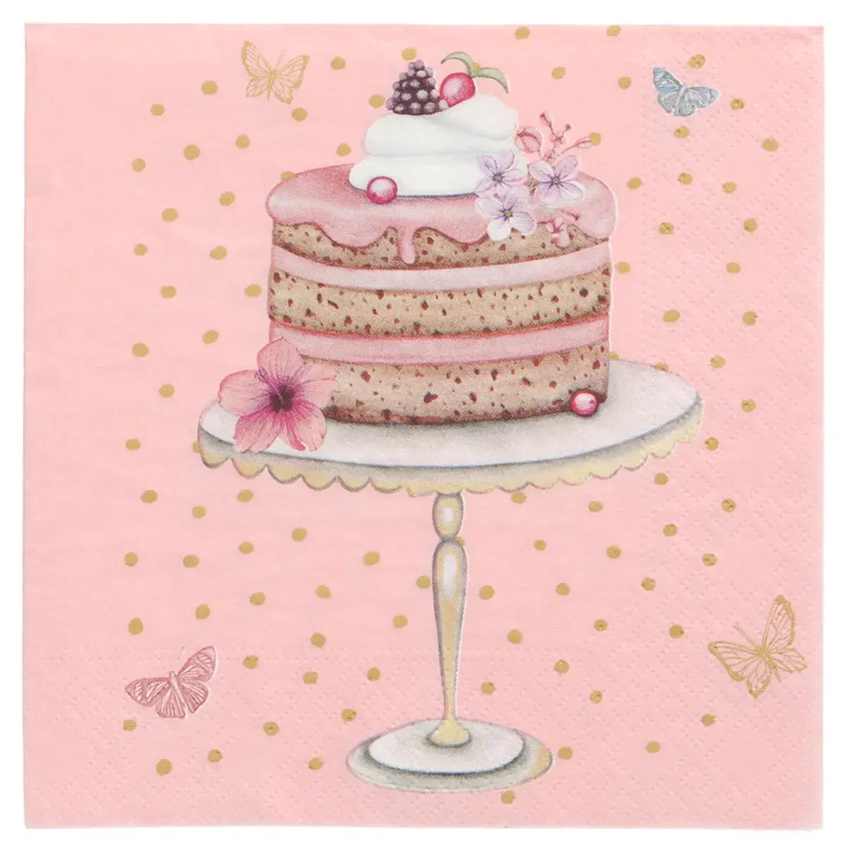 Serviette à motif 'Birthday Cup Cakes' - Papstar
