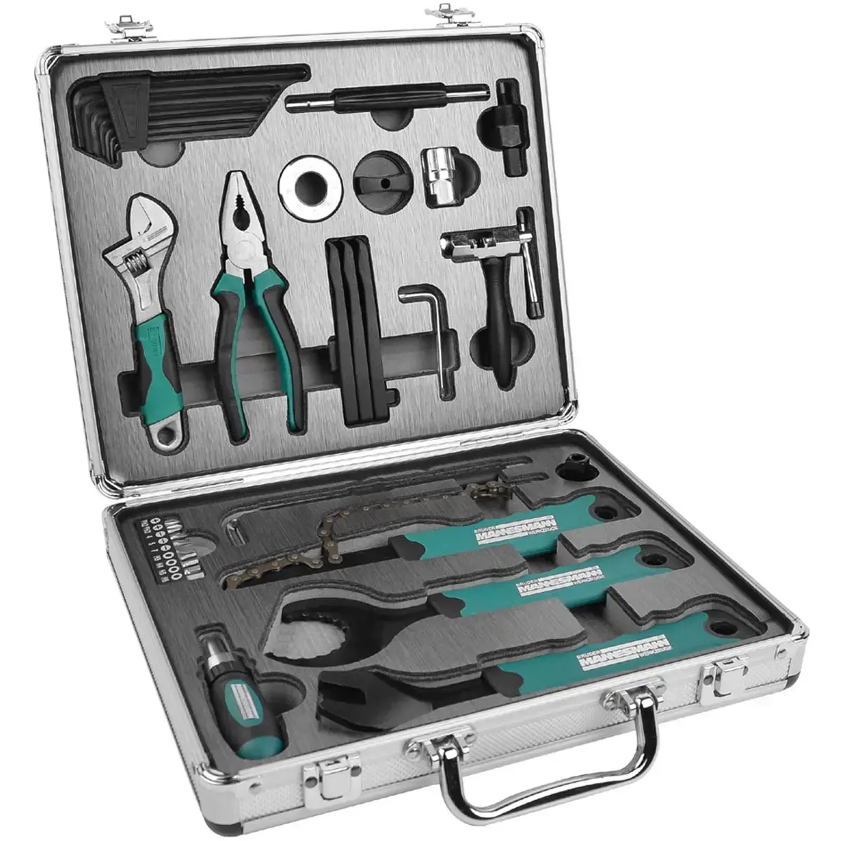 Jeu d'outils pour vélo, mallette 33 pièces - Brüder mannesmann
